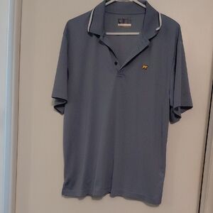 Jack Nicholas, Men's,S/S, Stay Dri, Polo Shirt with Logo. Blue/ White. Large